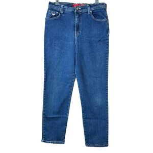 Vtg Gloria Vanderbilt High Rise Red Label Blue Jeans Sz 12 Petite